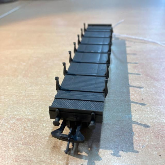Wagon Plat Jouef Marchandises, Attelage A Croc, Marquage Sncf 4 Rryw 418521