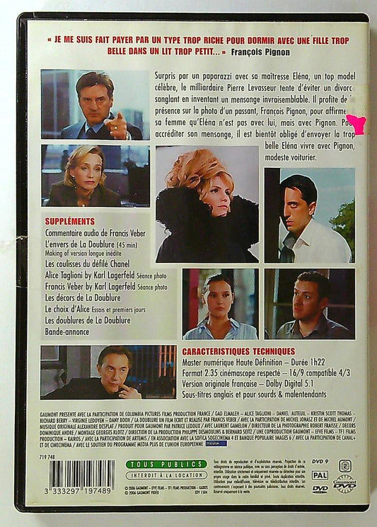 Dvd La Doublure Francis Veber Gad Elmaleh Daniel Auteuil