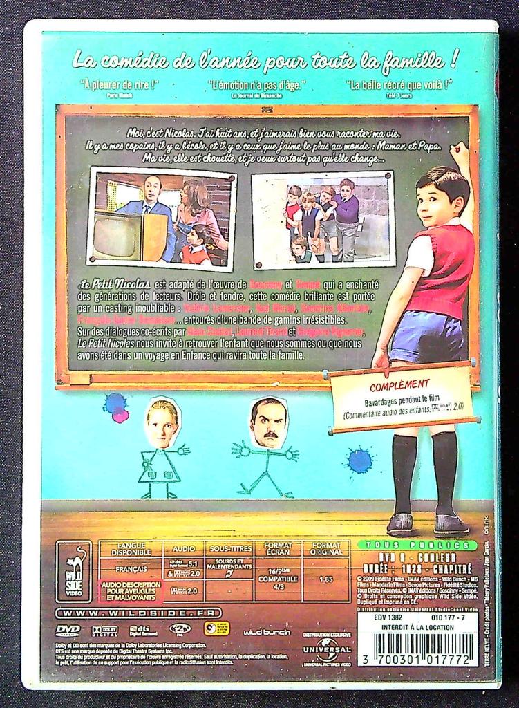 Dvd Le Petit Nicolas – Wild Side – Cinéma – Comédie familiale