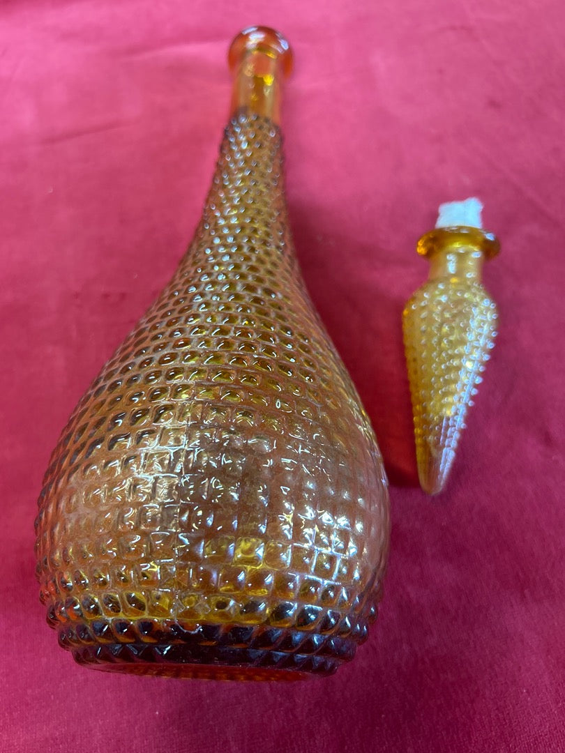Carafe en verre ambré – Bouteille vintage