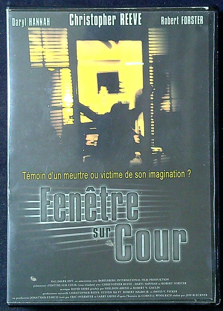 Dvd Fenêtre sur Cour – Christopher Reeve – Divertissement – Thriller suspense
