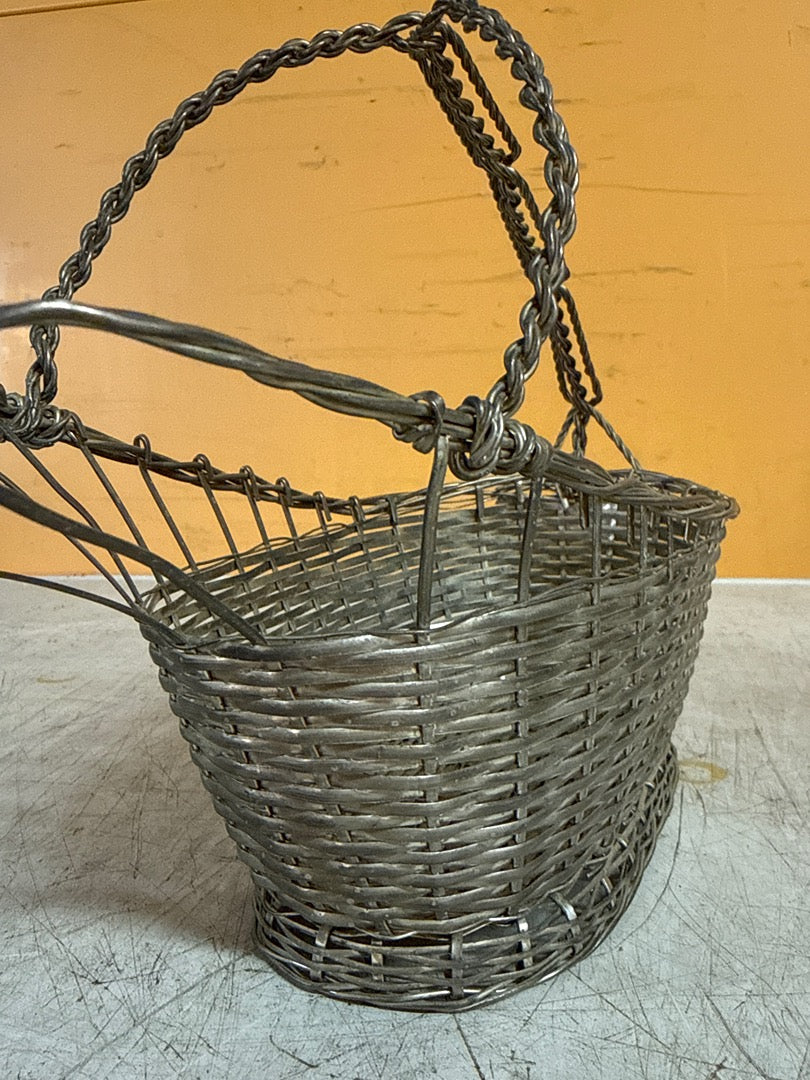 Panier porte-bouteille – Service – Métal argenté