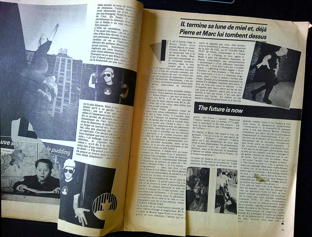 Magazine – Gig n°11 Octobre 1981 – Musique – Klaus Nomi Grace Jones