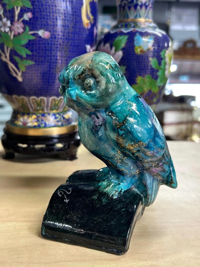 Statuette Céramique Chouette / Hibou de Chapoutier