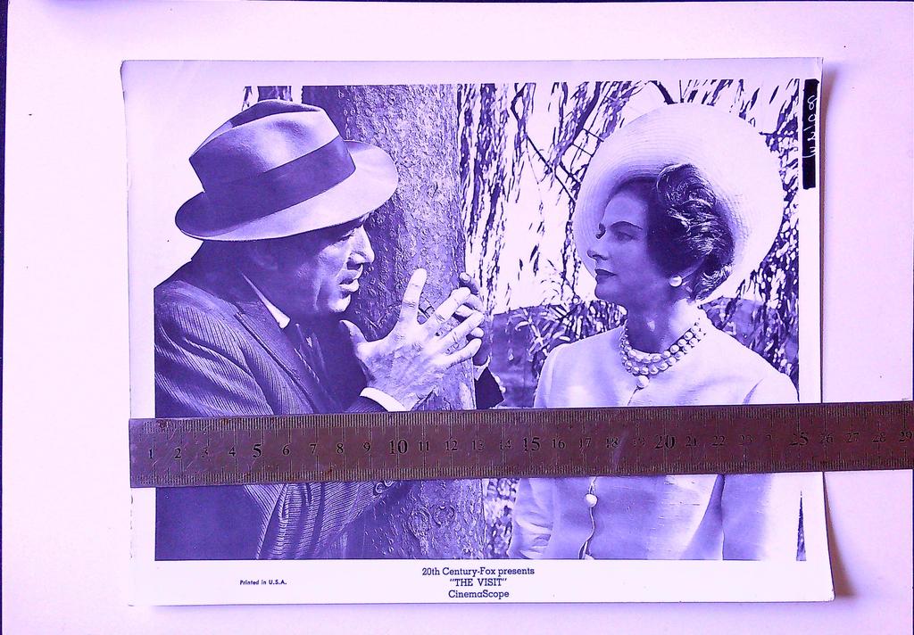 Photo publicitaire originale The Visit Anthony Quinn Ingrid Bergman