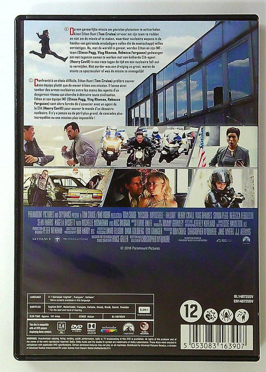 Dvd Mission: Impossible - Fallout action tom Cruise
