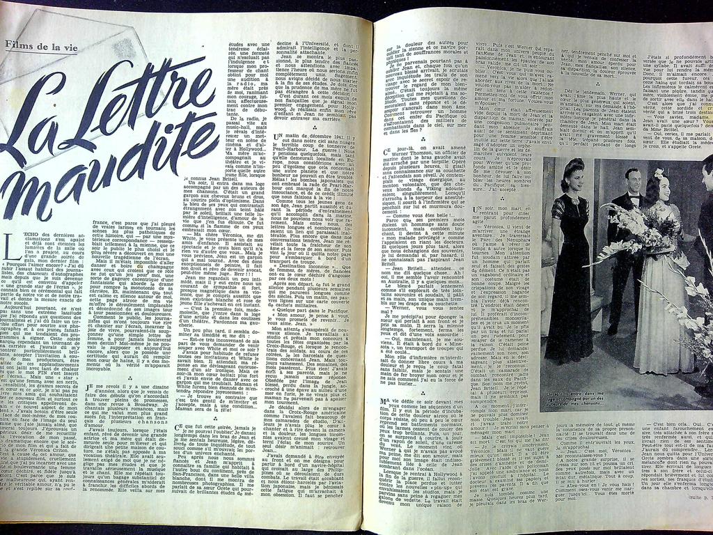 Magazine Festival – N° 1 de 1949 – Collection – Cinéma vintage
