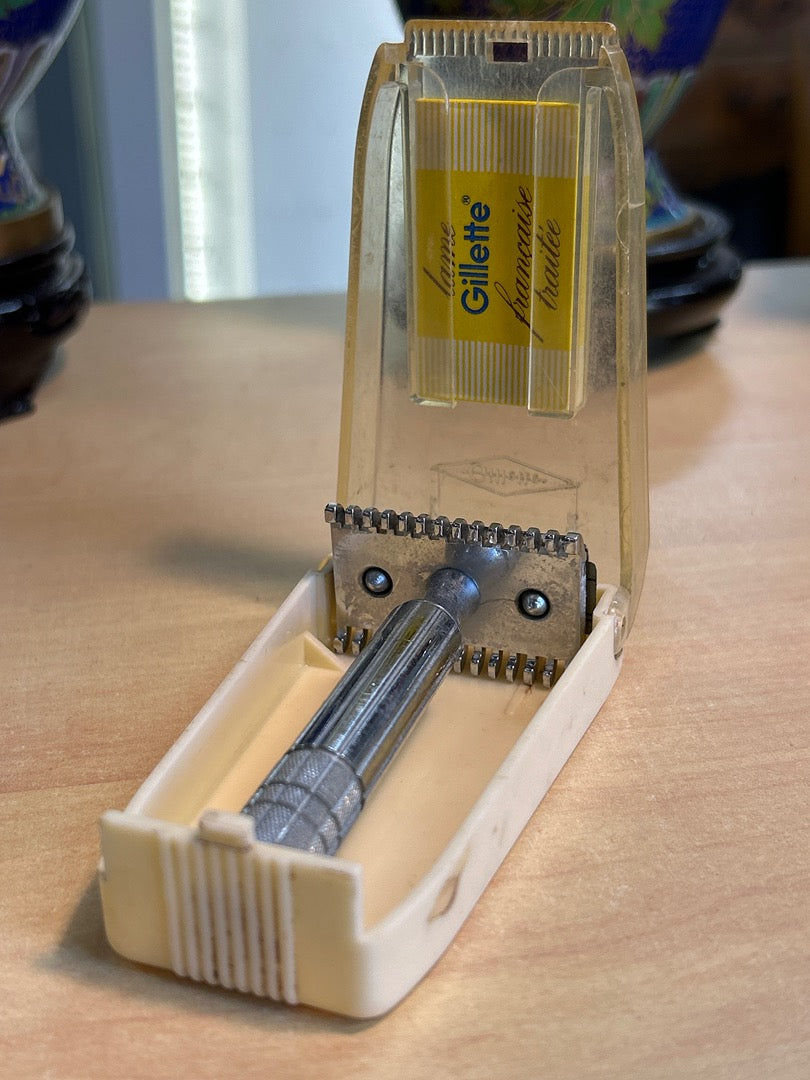 Rasoir de sûreté – Gillette – Rasage – Vintage avec étui