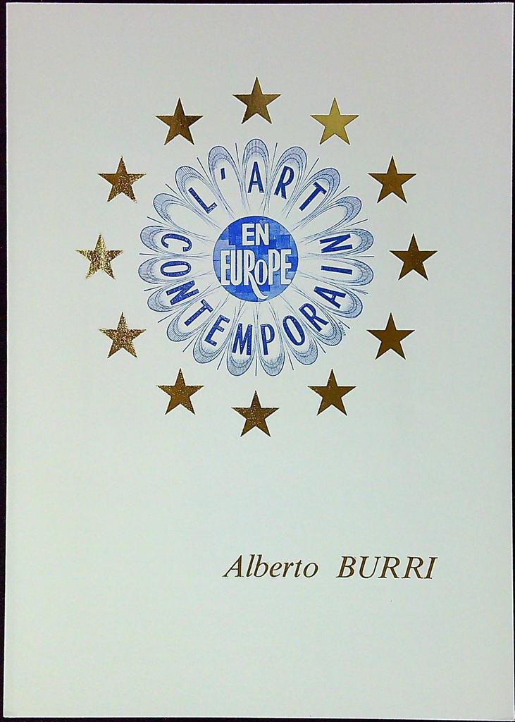 Alberto Burri Art Contemporain Enveloppe Dépliant Timbre 1er jour Encart Fdc Yvert et Tellier