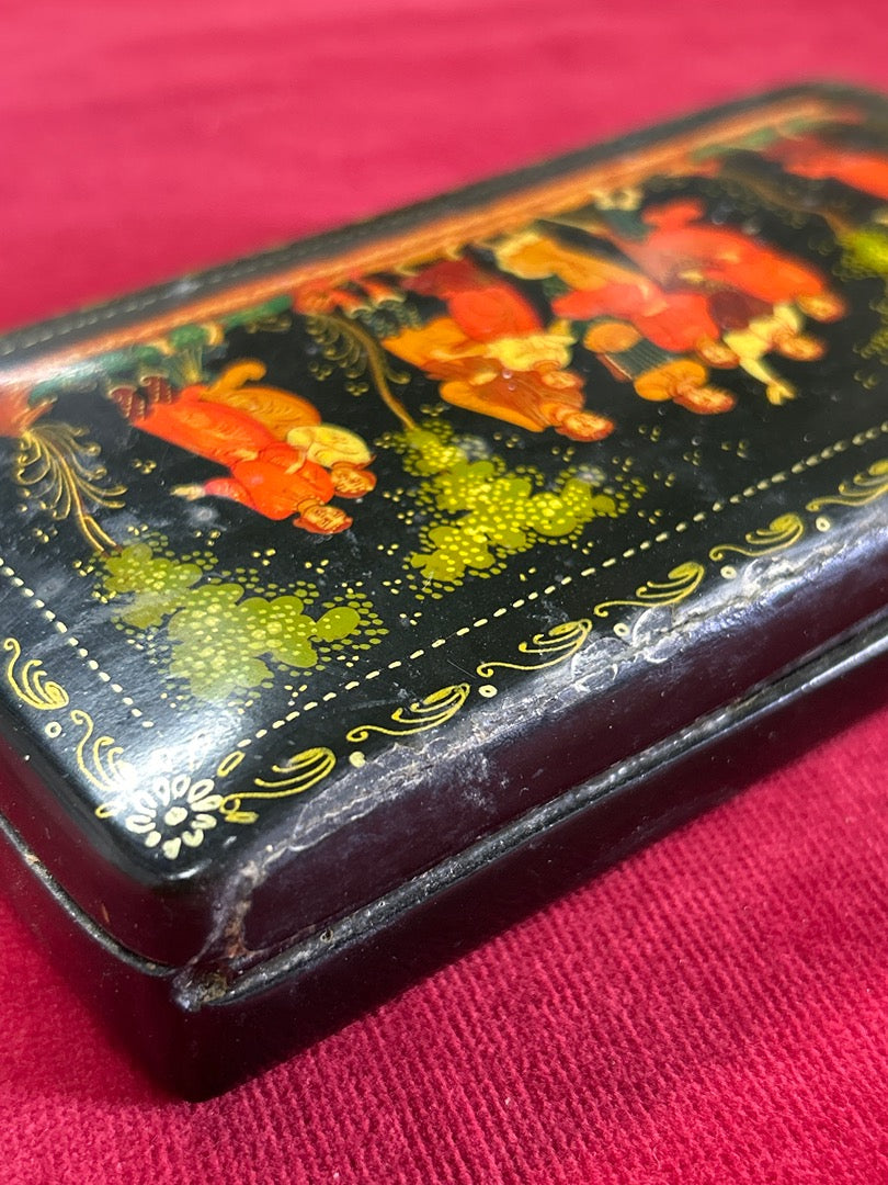 Boîte – Palekh art russe – Peinture miniature