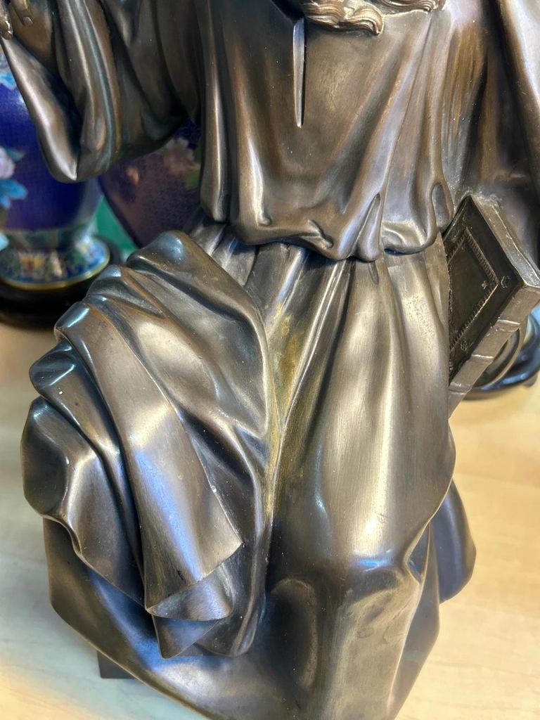 Sculpture en bronze représentant Saint Paul L'apôtre