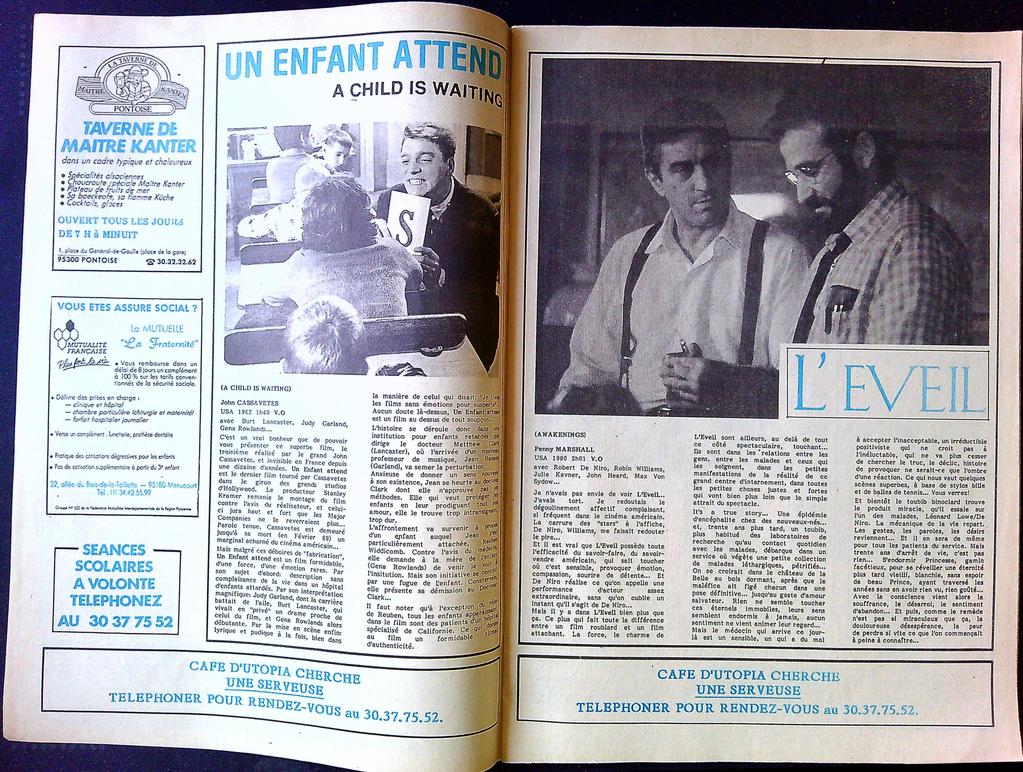 Gazette cinéma – Utopia N°36 1991 – Cinéma – Vintage