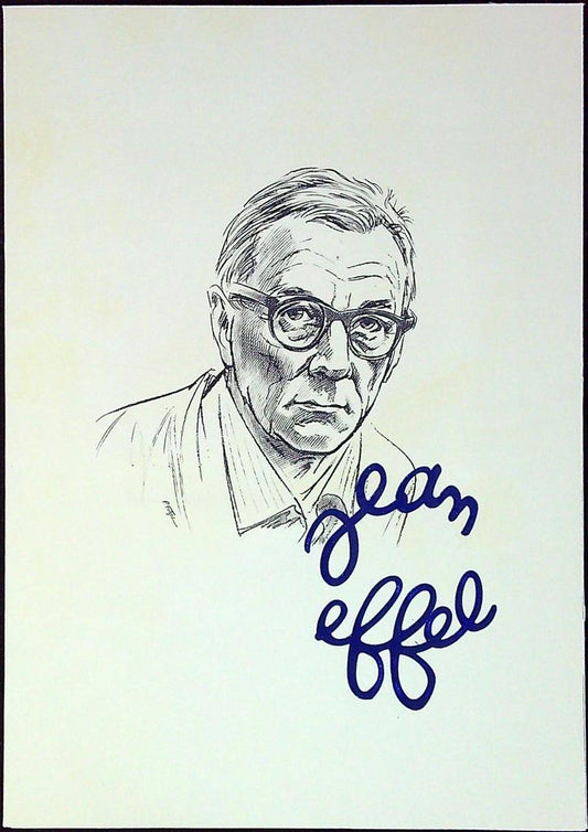 Jean Effel Enveloppe Dépliant Timbre 1er jour Encart Fdc Yvert et Tellier