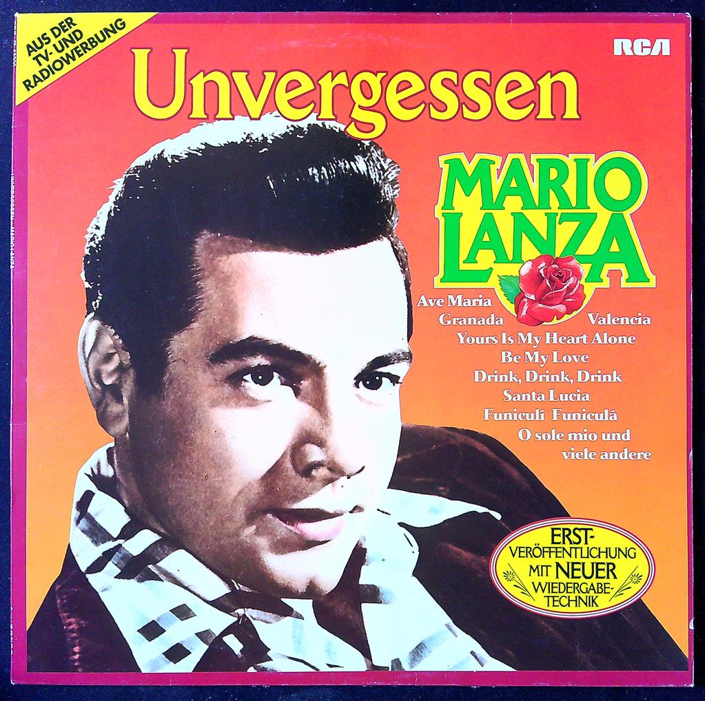 Vinyle Mario Lanza Unvergessen rca