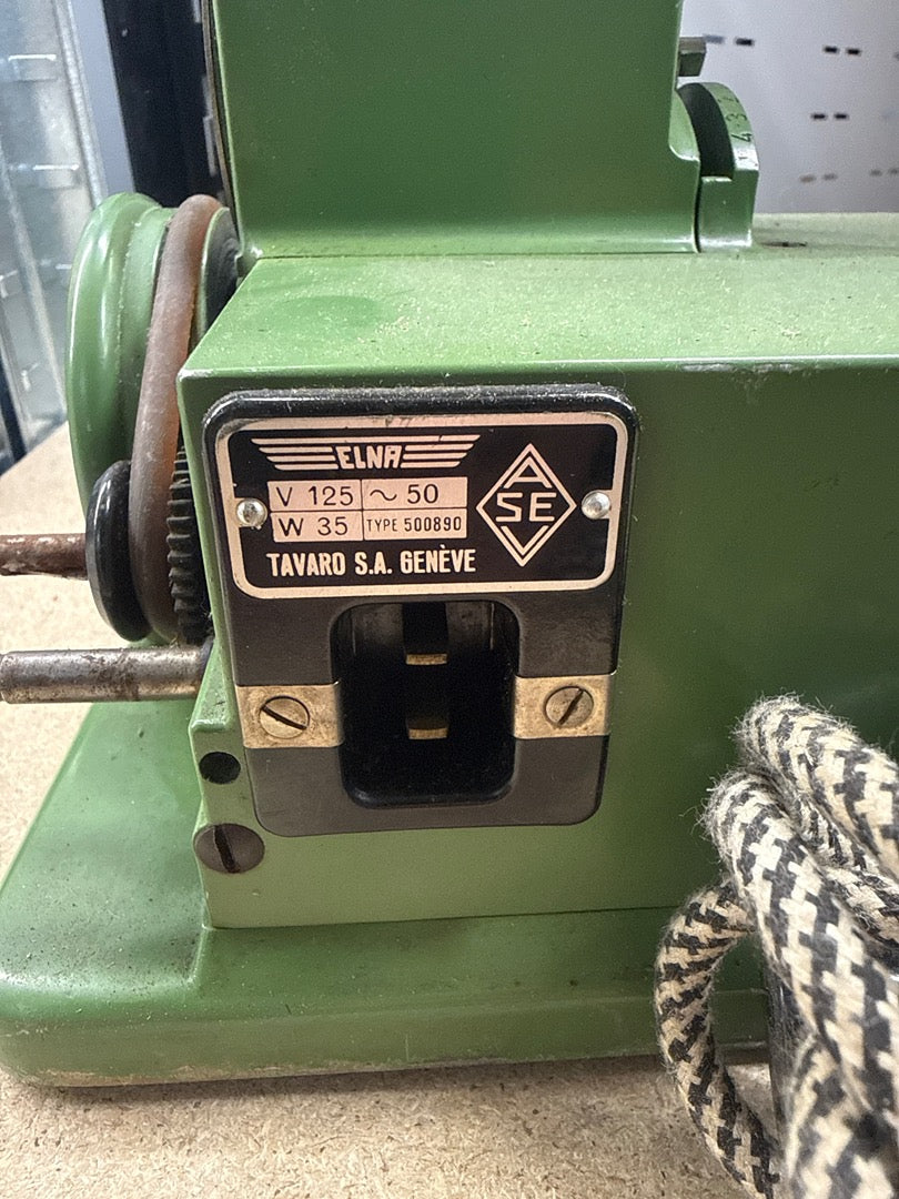 Machine à coudre – Elna Grasshopper – Loisirs créatifs – Verte vintage avec accessoires