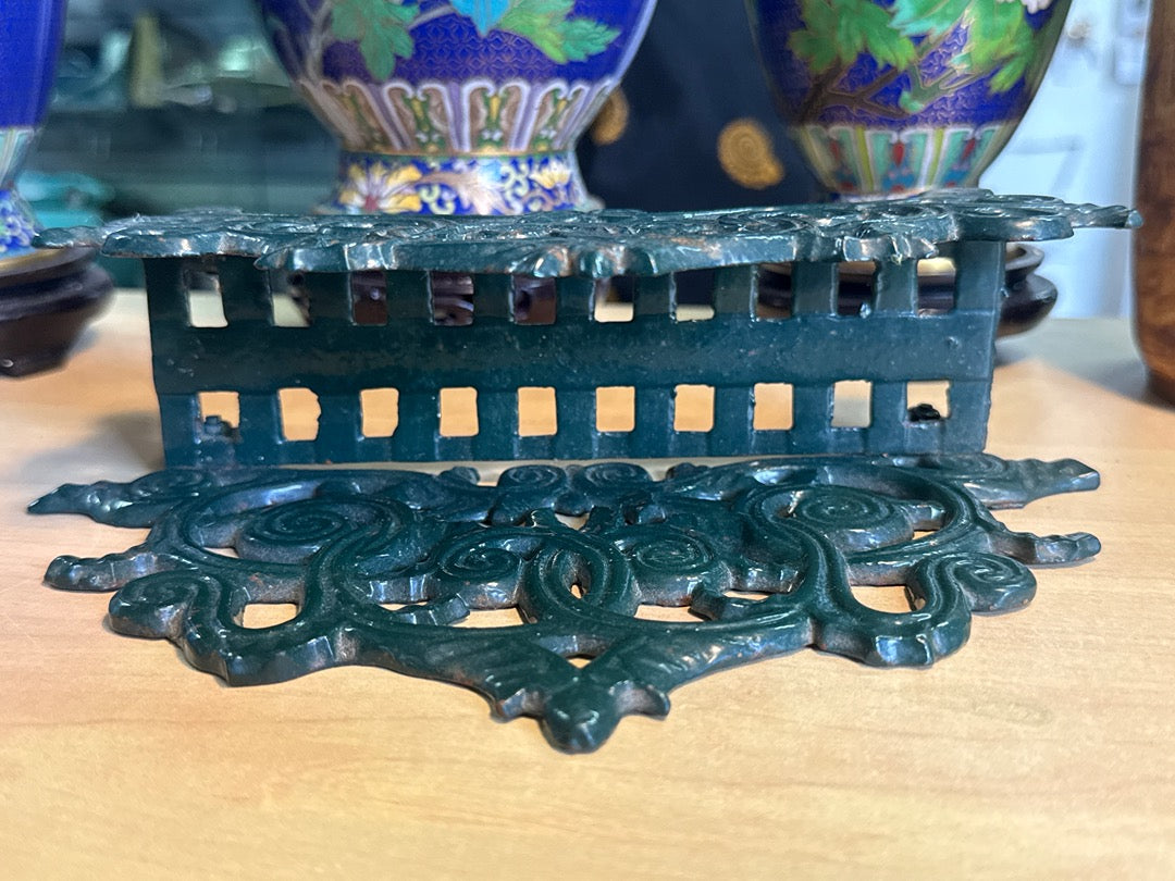 Porte-serviettes – En fonte vert