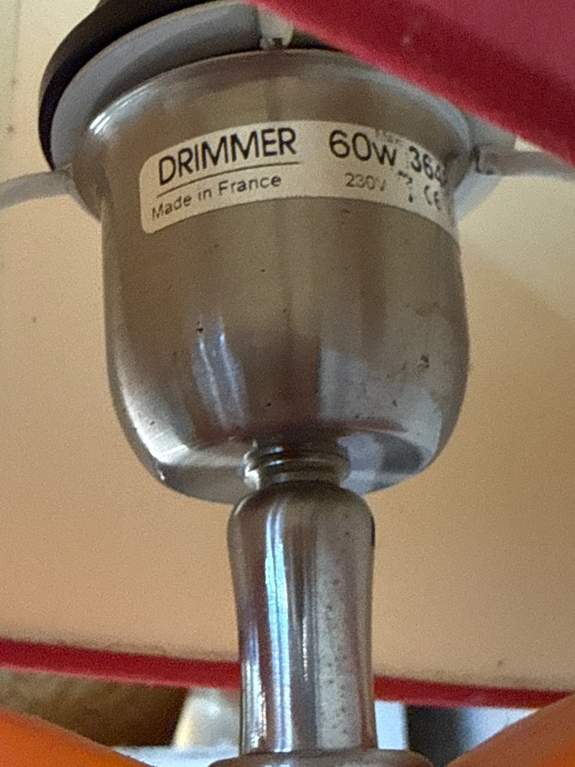 Lampe Drimmer – Abat-jour rouge