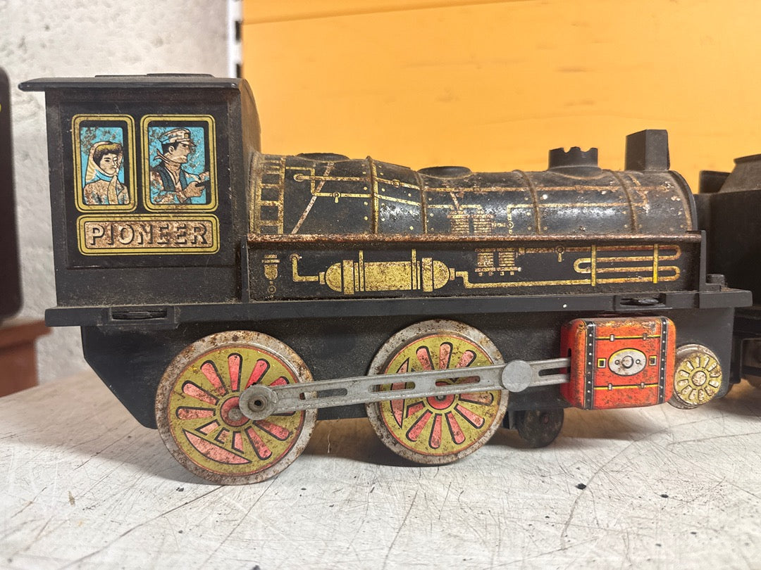 Train miniature – Pioneer Masudaya – Jouets – Locomotive vintage tôle 1875