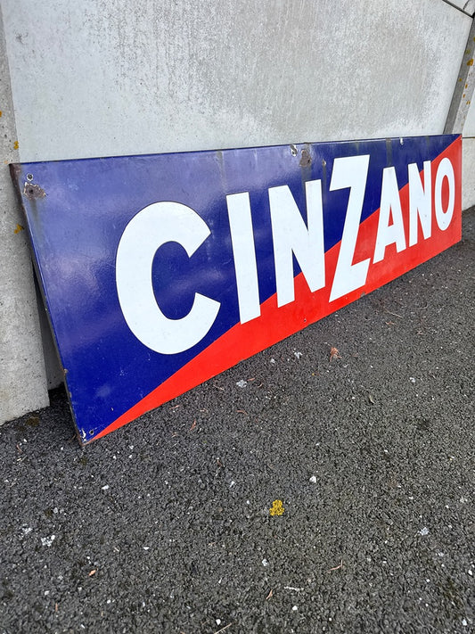 Plaque émaillée – Cinzano – Décoration – Vintage