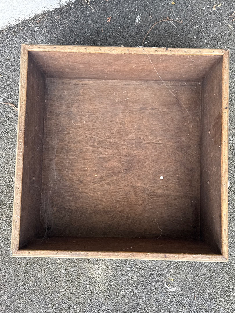 Boîte de rangement – Vintage – Boîtes de rangement – Laiton doré et bois