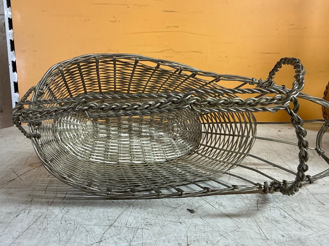 Panier porte-bouteille – Service – Métal argenté