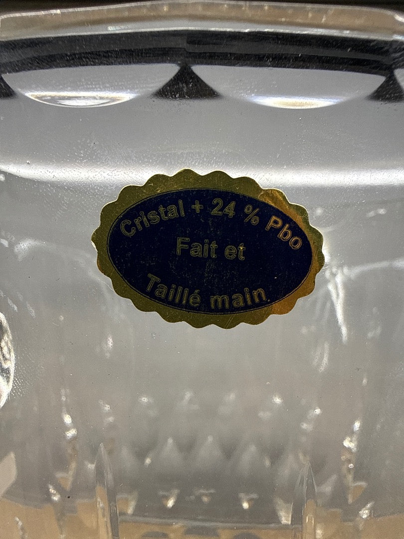Grand Seau à glace – Cristal – Arts de la table – Vintage taillé main