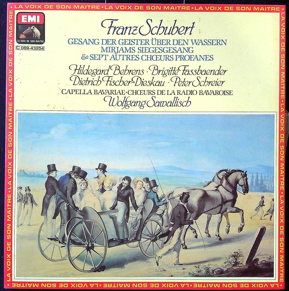 Vinyle – Franz Schubert – Musique classique – Chœurs profanes