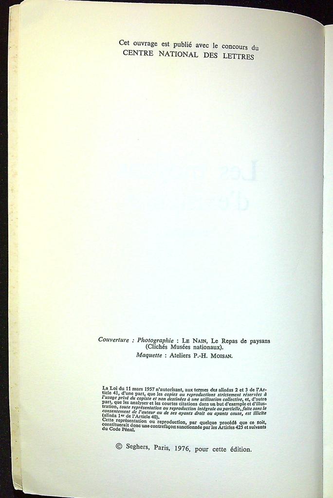 Livre – Seghers – Littérature – Jean Rousselot Dédicacé