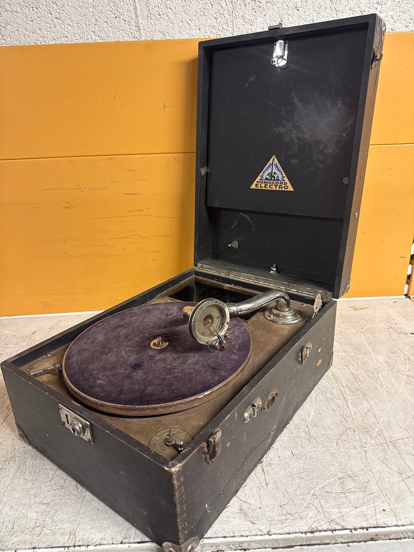 Gramophone Homocord – Ancien tourne-disque portable