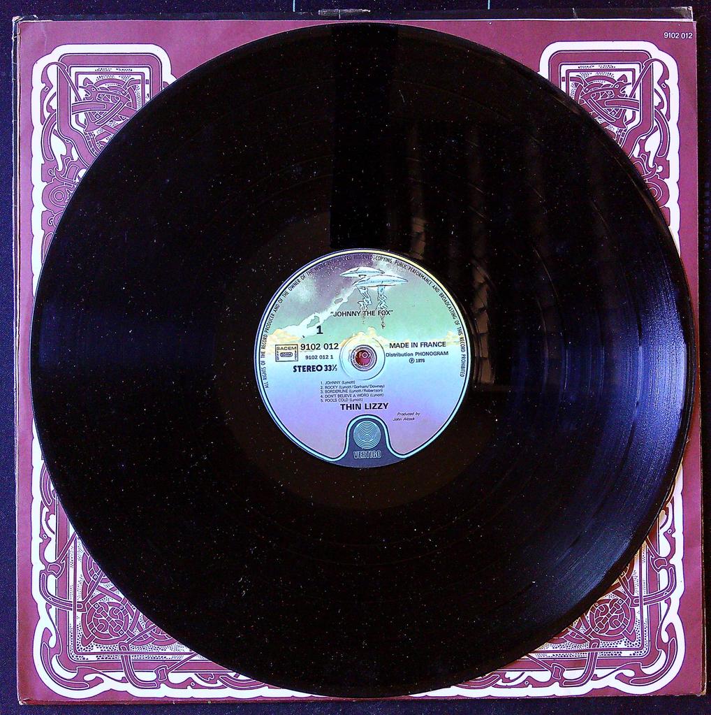 Disque vinyle album Thin Lizzy Johnny The Fox