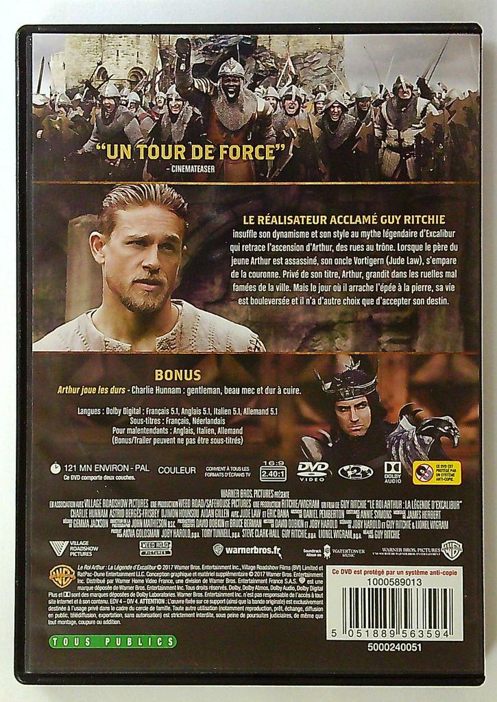 Dvd Le Roi Arthur : La Légende d'excalibur Warner Bros