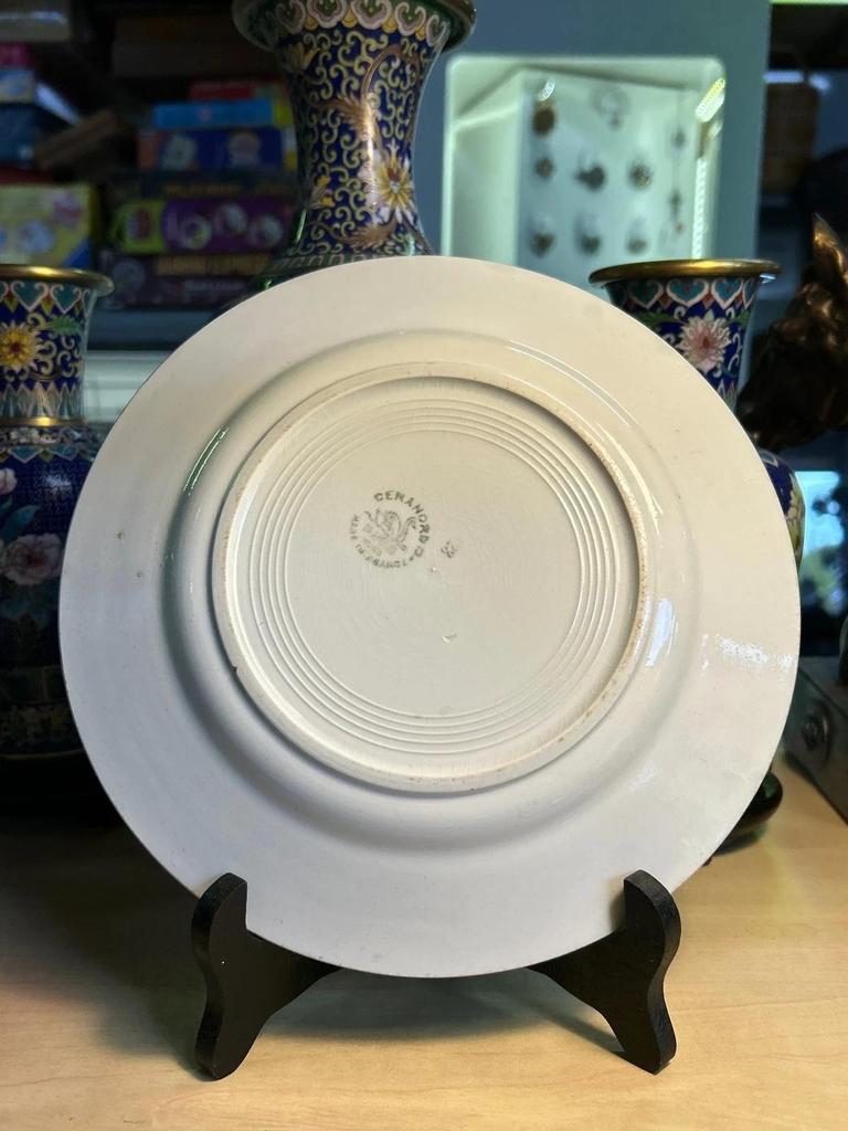 Ensemble de 7 Assiettes Ceranord Céramique du nord St Amand Made in France