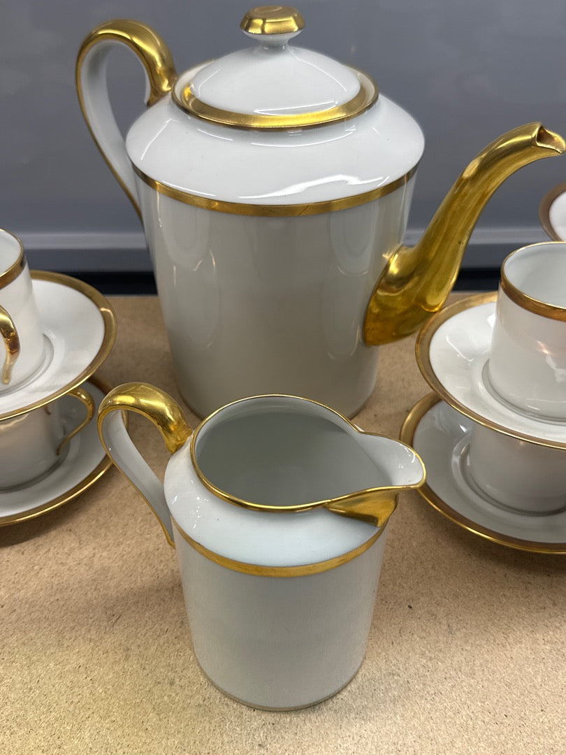 Service café – Ahrenfeldt – Vaisselle – Porcelaine blanche