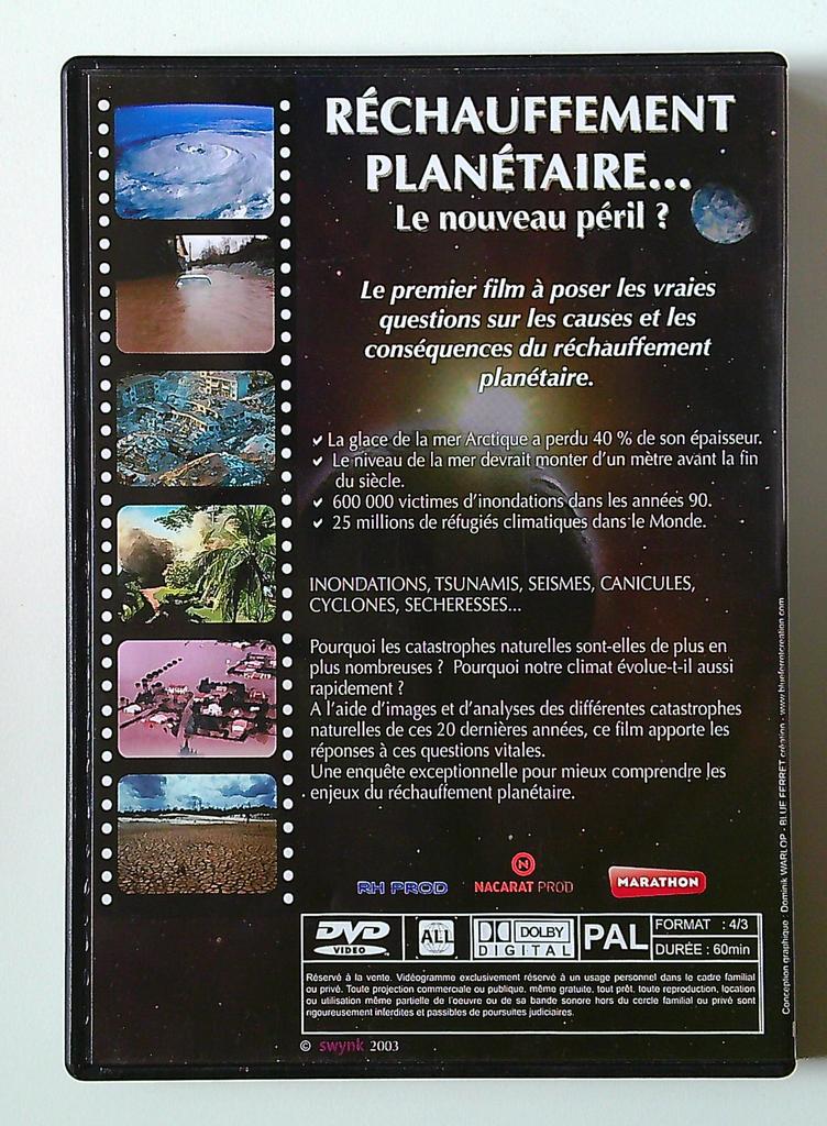 Dvd Réchauffement Planétaire - Le nouveau péril