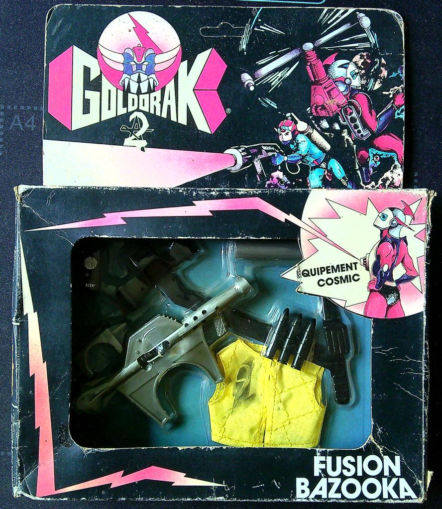 Coffret Fusion Bazooka Goldorak Ceji Arbois Vintage Neuf en boite scellée Misb avec flap d'origine