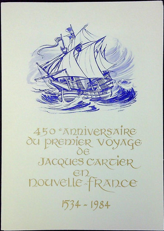 Jacques Cartier Enveloppe Dépliant Timbre 1er jour Encart Fdc Yvert et Tellier