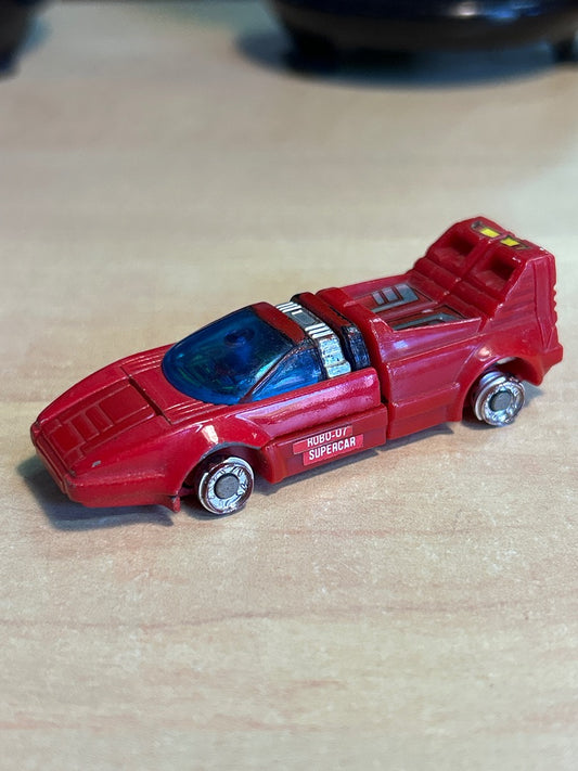 Petite voiture transformable Robo 07 Supercar rouge