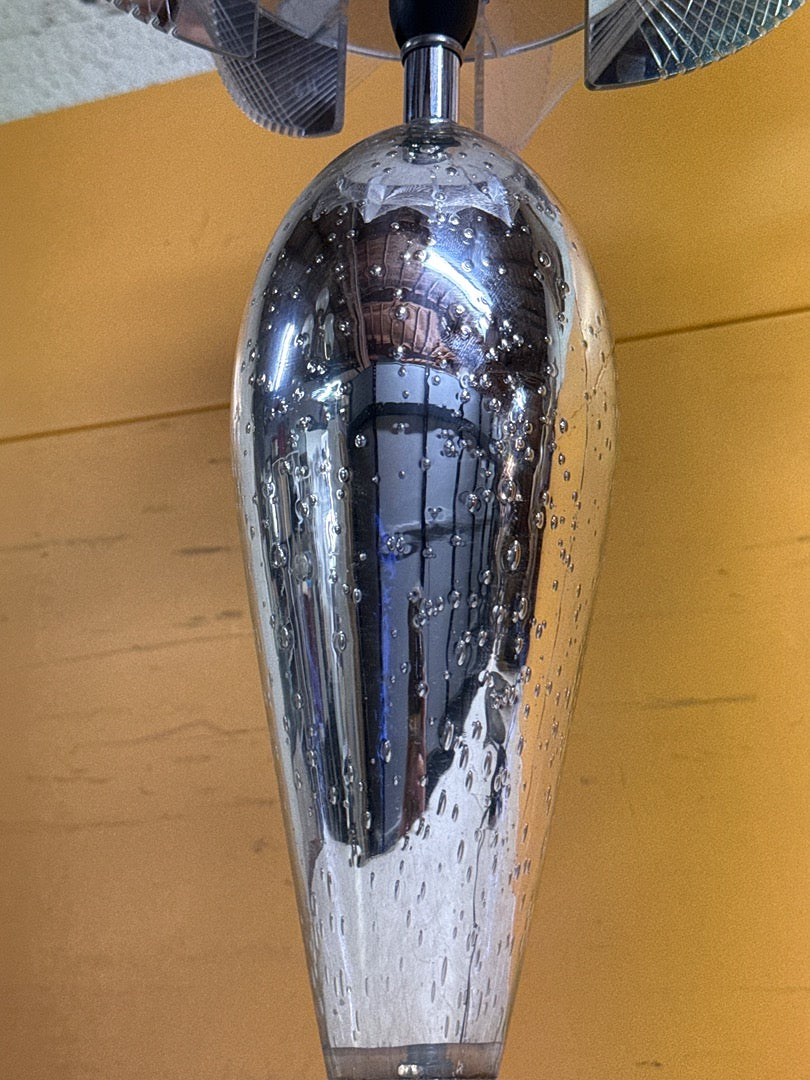 Lampe à poser – Design sphérique argenté