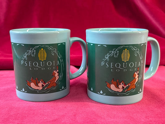 Lot de 2 mugs Disneyland Paris Sequoia Lodge, Tic et Tac