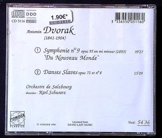 Cd – Antonin Dvorak – Musique – Symphonie du Nouveau Monde