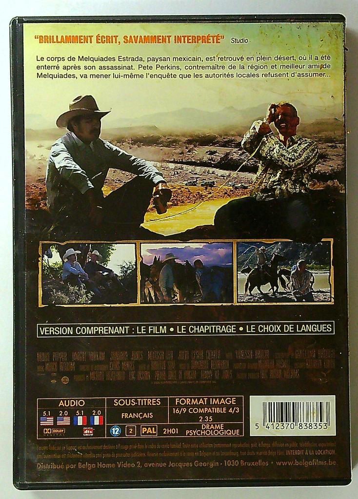 Dvd Film Trois Enterrements Tommy Lee Jones