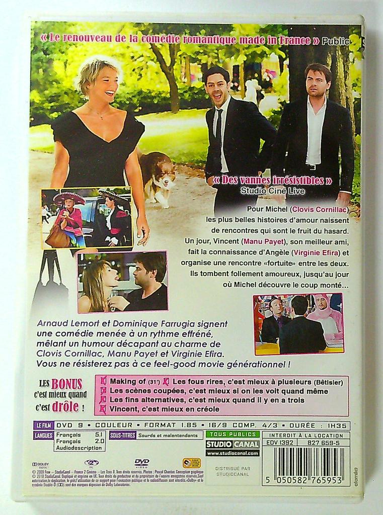 Dvd L'amour c'est mieux à deux Clovis Cornillac