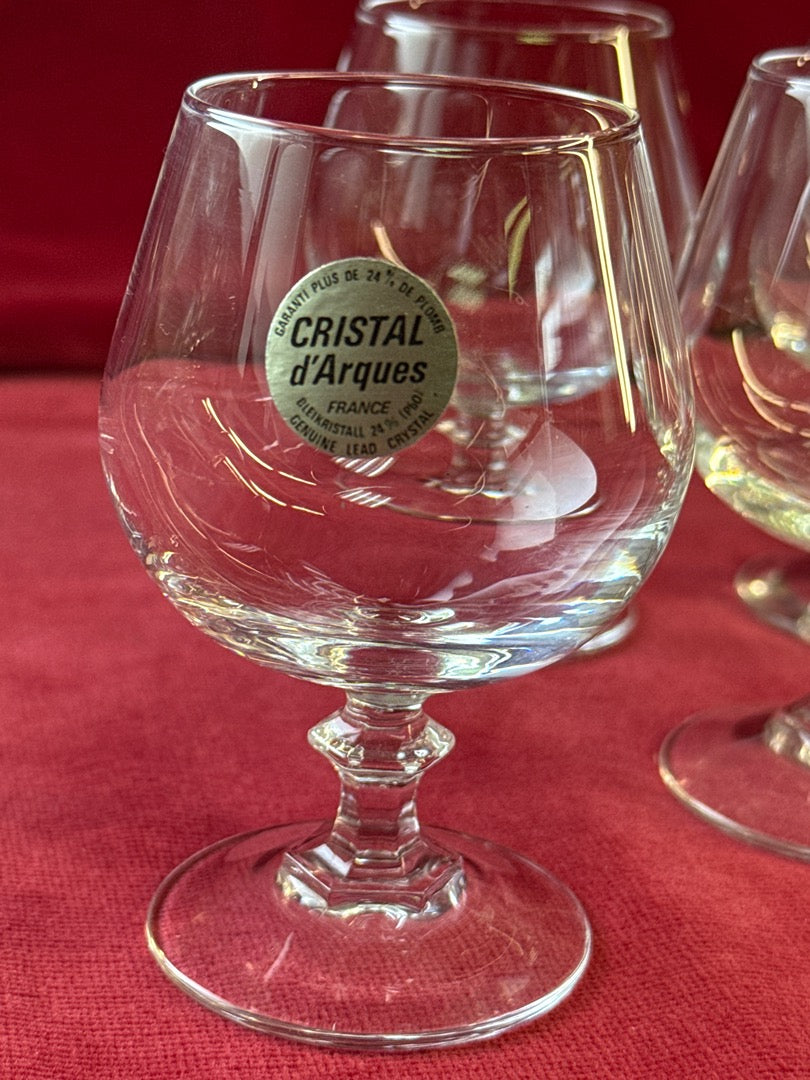 Lot de 6 verres à cognac en cristal Cristal d’Arques