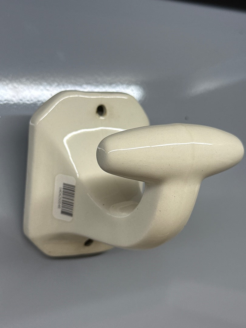 Patère – Céramique – Accessoires de salle de bain – Vintage blanc crème