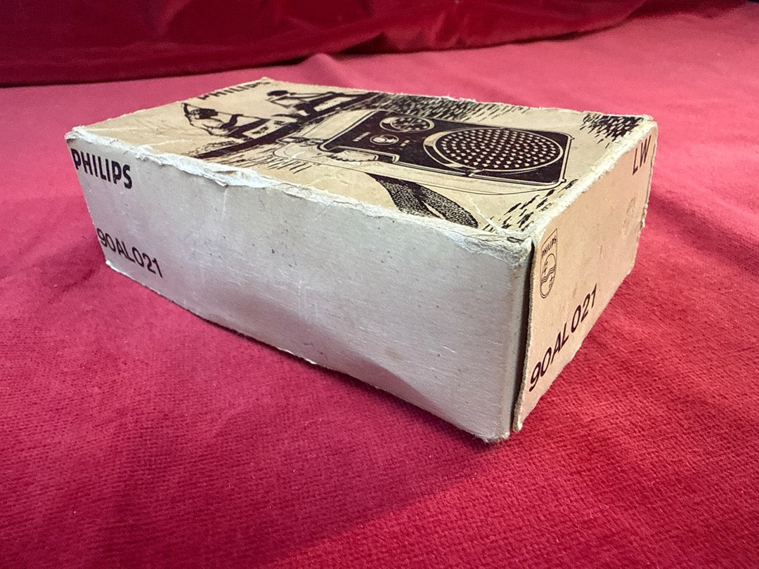 Radio portable vintage Philips Al021 avec boite d'origine