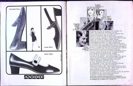 Magazine – Mademoiselle Âge Tendre Avril 1967 – Presse – Vintage