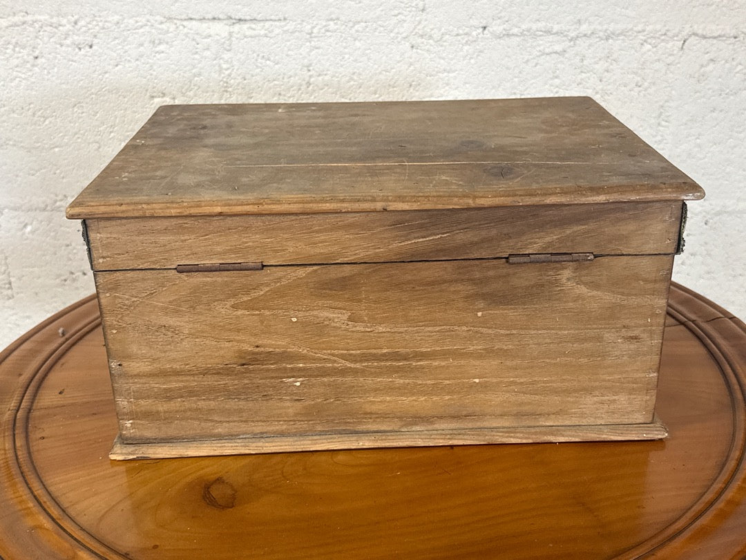 Boite de rangement en bois vintage – Coffret compartimente
