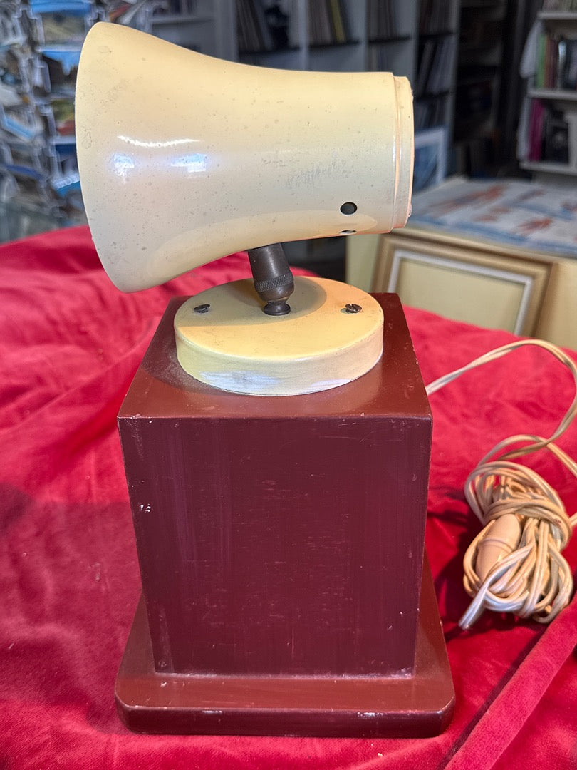 Lampe de bureau – Vintage – Luminaire – Bakélite marron et crème