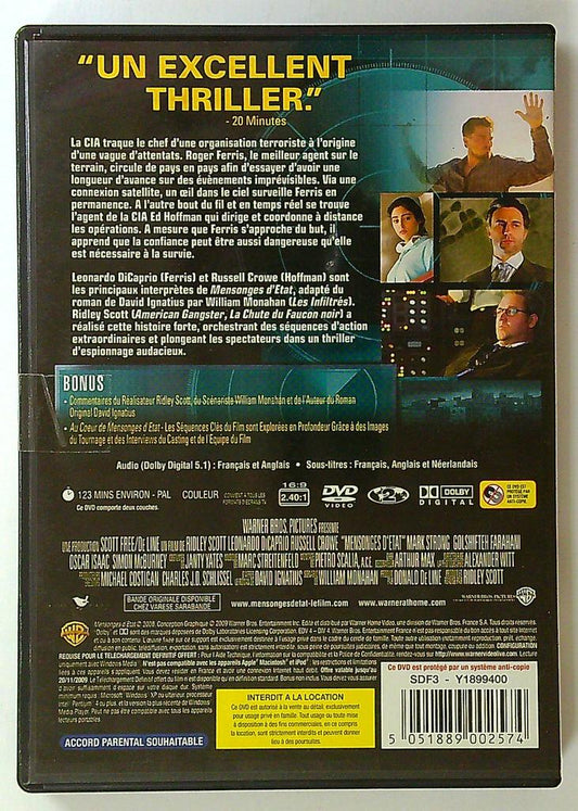 Dvd Mensonges d'état Ridley Scott Leonardo Dicaprio