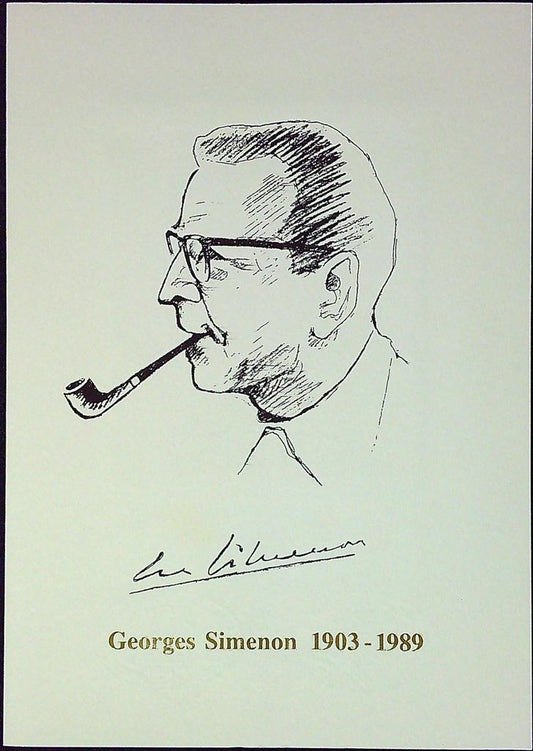Georges Simenon Enveloppe Dépliant Timbre 1er jour Encart Fdc Yvert et Tellier
